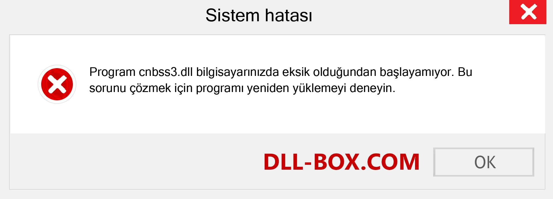 cnbss3.dll dosyası eksik mi? Windows 7, 8, 10 için İndirin - Windows'ta cnbss3 dll Eksik Hatasını Düzeltin, fotoğraflar, resimler